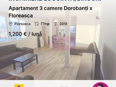 Apartament 3 camere Dorobanti x Floreasca